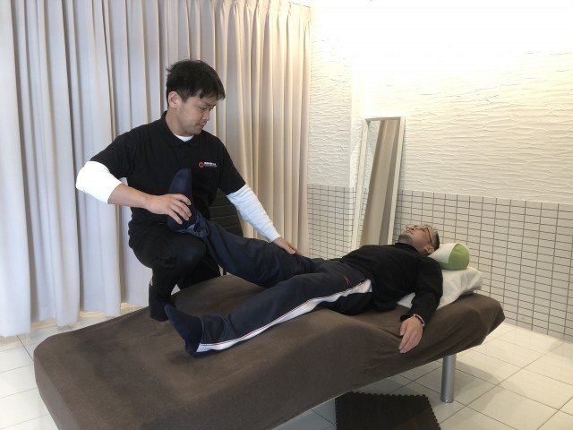 施術中の写真