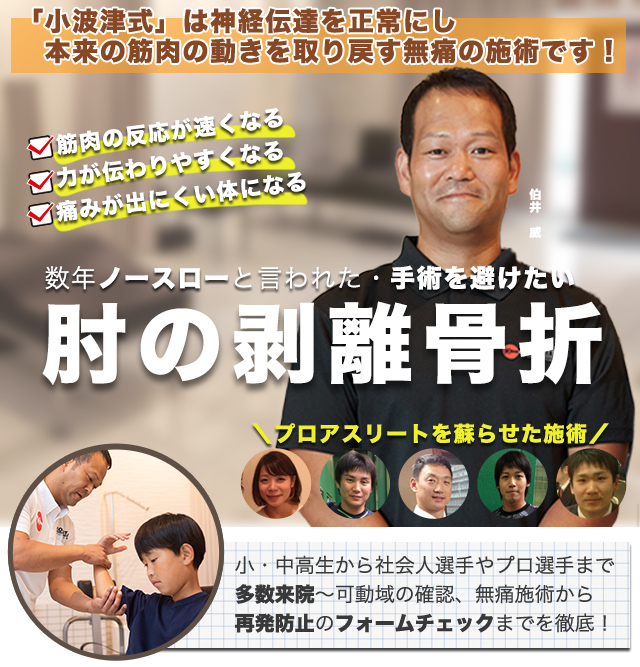 肘の剥離骨折